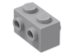 LEGO® Brick: Brick 1 x 2 with Studs on Sides 52107 | Color: Medium Stone Grey