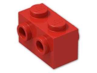 LEGO® Stein: Brick 1 x 2 with Studs on Sides 52107 | Farbe: Bright Red
