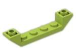 LEGO® Brick: Slope Brick 45 6 x 1 Double Inverted with Open Center 52501 | Color: Bright Yellowish Green