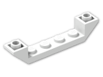 LEGO® Stein: Slope Brick 45 6 x 1 Double Inverted with Open Center 52501 | Farbe: White