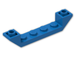 LEGO® Stein: Slope Brick 45 6 x 1 Double Inverted with Open Center 52501 | Farbe: Bright Blue