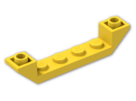 LEGO® Brick: Slope Brick 45 6 x 1 Double Inverted with Open Center 52501 | Color: Bright Yellow