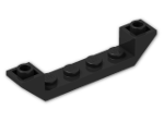LEGO® Stein: Slope Brick 45 6 x 1 Double Inverted with Open Center 52501 | Farbe: Black