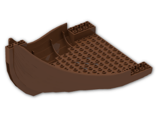LEGO® Brick: Boat Bow 16 x 20 x 8.333 with Tall Prow 53452 | Color: Reddish Brown
