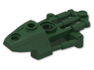 LEGO® Brick: Technic Bionicle Toa Inika Thigh Armor 53543 | Color: Earth Green