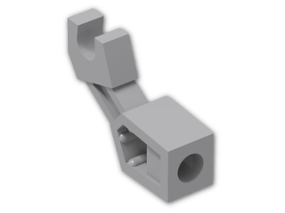 LEGO® Brick: Minifig Mechanical Arm with Clip and Rod Hole 53989 | Color: Medium Stone Grey