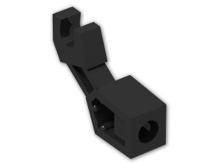 LEGO® Brick: Minifig Mechanical Arm with Clip and Rod Hole 53989 | Color: Black