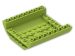 LEGO® Brick: Slope Brick Curved 8 x 8 x 2 Inverted Double 54091 | Color: Bright Yellowish Green