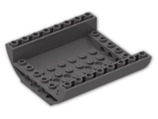 LEGO® Stein: Slope Brick Curved 8 x 8 x 2 Inverted Double 54091 | Farbe: Dark Stone Grey