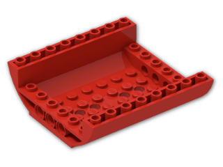 LEGO® Stein: Slope Brick Curved 8 x 8 x 2 Inverted Double 54091 | Farbe: Bright Red