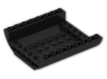 LEGO® Brick: Slope Brick Curved 8 x 8 x 2 Inverted Double 54091 | Color: Black