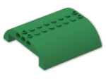 LEGO® Brick: Slope Brick Curved 8 x 8 x 2 Double 54095 | Color: Dark Green