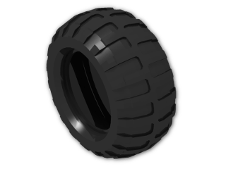 LEGO® Brick: Tyre 44/ 44 x 56 Off Road 54120 | Color: Black
