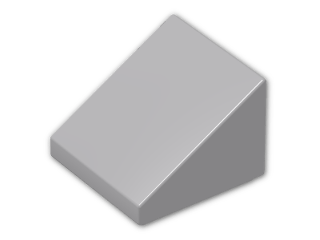 LEGO® Brick: Slope Brick 31 1 x 1 x 0.667  54200 | Color: Medium Stone Grey
