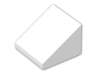 LEGO® Brick: Slope Brick 31 1 x 1 x 0.667  54200 | Color: White