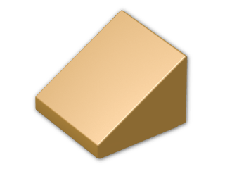 LEGO® Stein: Slope Brick 31 1 x 1 x 0.667  54200 | Farbe: Warm Gold