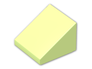 LEGO® Brick: Slope Brick 31 1 x 1 x 0.667  54200 | Color: Spring Yellowish Green