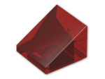 LEGO® Brick: Slope Brick 31 1 x 1 x 0.667  54200 | Color: Transparent Red