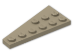 LEGO® Brick: Wing 3 x 6 Right 54383 | Color: Sand Yellow