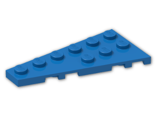LEGO® Stein: Wing 3 x 6 Left 54384 | Farbe: Bright Blue