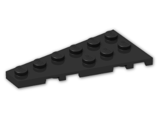 LEGO® Brick: Wing 3 x 6 Left 54384 | Color: Black