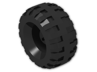 LEGO® Stein: Tyre 18/ 56 x 17 Off-Road with Offset Centre 56891 | Farbe: Black