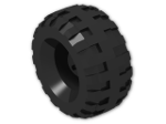 LEGO® Brick: Tyre 18/ 56 x 17 Off-Road with Offset Centre 56891 | Color: Black