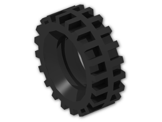 LEGO® Brick: Tyre 11/ 65 x 18 Offset 56897 | Color: Black
