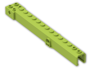 LEGO® Stein: Crane Arm Outside with Pegholes 57779 | Farbe: Bright Yellowish Green