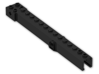 LEGO® Brick: Crane Arm Outside with Pegholes 57779 | Color: Black