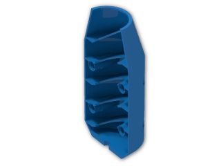 LEGO® Stein: Cylinder 6 x 3 x 10 Half with Taper and Four Pin Holes 57792 | Farbe: Bright Blue