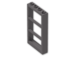 LEGO® Stein: Window 1 x 4 x 6 Frame with Three Panes 57894 | Farbe: Dark Stone Grey
