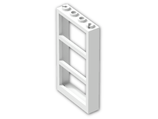 LEGO® Brick: Window 1 x 4 x 6 Frame with Three Panes 57894 | Color: White
