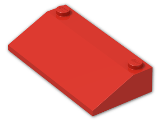 LEGO® Brick: Slope Brick 33 3 x 6 without Inner Walls 58181 | Color: Bright Red
