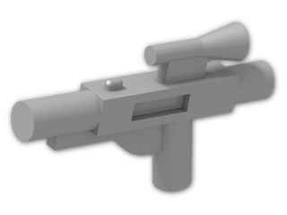 LEGO® Brick: Minifig Gun Short Blaster 58247 | Color: Silver