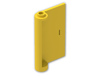 LEGO® Brick: Door 1 x 3 x 4 Right with Hollow Hinge 58380 | Color: Bright Yellow