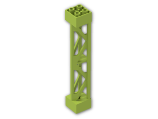 LEGO® Stein: Support 2 x 2 x 10 Girder Triangular with Axlehole 58827 | Farbe: Bright Yellowish Green