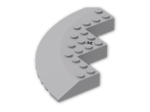 LEGO® Stein: Brick 10 x 10 Corner Round with Tapered Edge and Cutout 58846 | Farbe: Medium Stone Grey