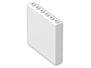 LEGO® Brick: Panel 1 x 6 x 5 59349 | Color: White