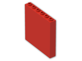 LEGO® Brick: Panel 1 x 6 x 5 59349 | Color: Bright Red