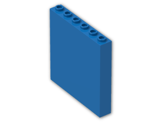 LEGO® Brick: Panel 1 x 6 x 5 59349 | Color: Bright Blue