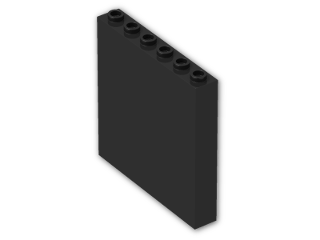 LEGO® Brick: Panel 1 x 6 x 5 59349 | Color: Black