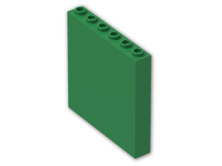 LEGO® Brick: Panel 1 x 6 x 5 59349 | Color: Dark Green
