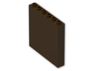LEGO® Stein: Panel 1 x 6 x 5 59349 | Farbe: Dark Brown