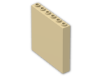 LEGO® Brick: Panel 1 x 6 x 5 59349 | Color: Brick Yellow