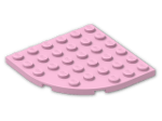 LEGO® Brick: Plate 6 x 6 with Round Corner 6003 | Color: Light Purple