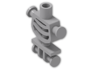 LEGO® Brick: Minifig Skeleton Torso with Shoulder Rods 60115 | Color: Medium Stone Grey