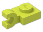 LEGO® Brick: Plate 1 x 1 with Clip Horizontal (Open U-Clip) 6019 | Color: Medium Yellowish Green