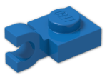 LEGO® Brick: Plate 1 x 1 with Clip Horizontal (Open U-Clip) 6019 | Color: Bright Blue