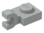 LEGO® Stein: Plate 1 x 1 with Clip Horizontal (Open U-Clip) 6019 | Farbe: Grey